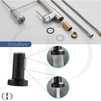 Torneira Gourmet Flexível com Bico Retrátil