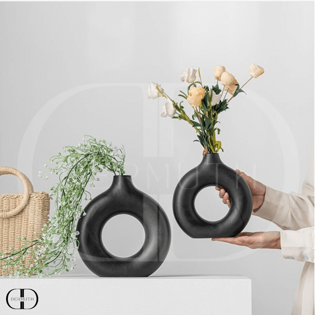 Vaso de Cerâmica Circular - Eva