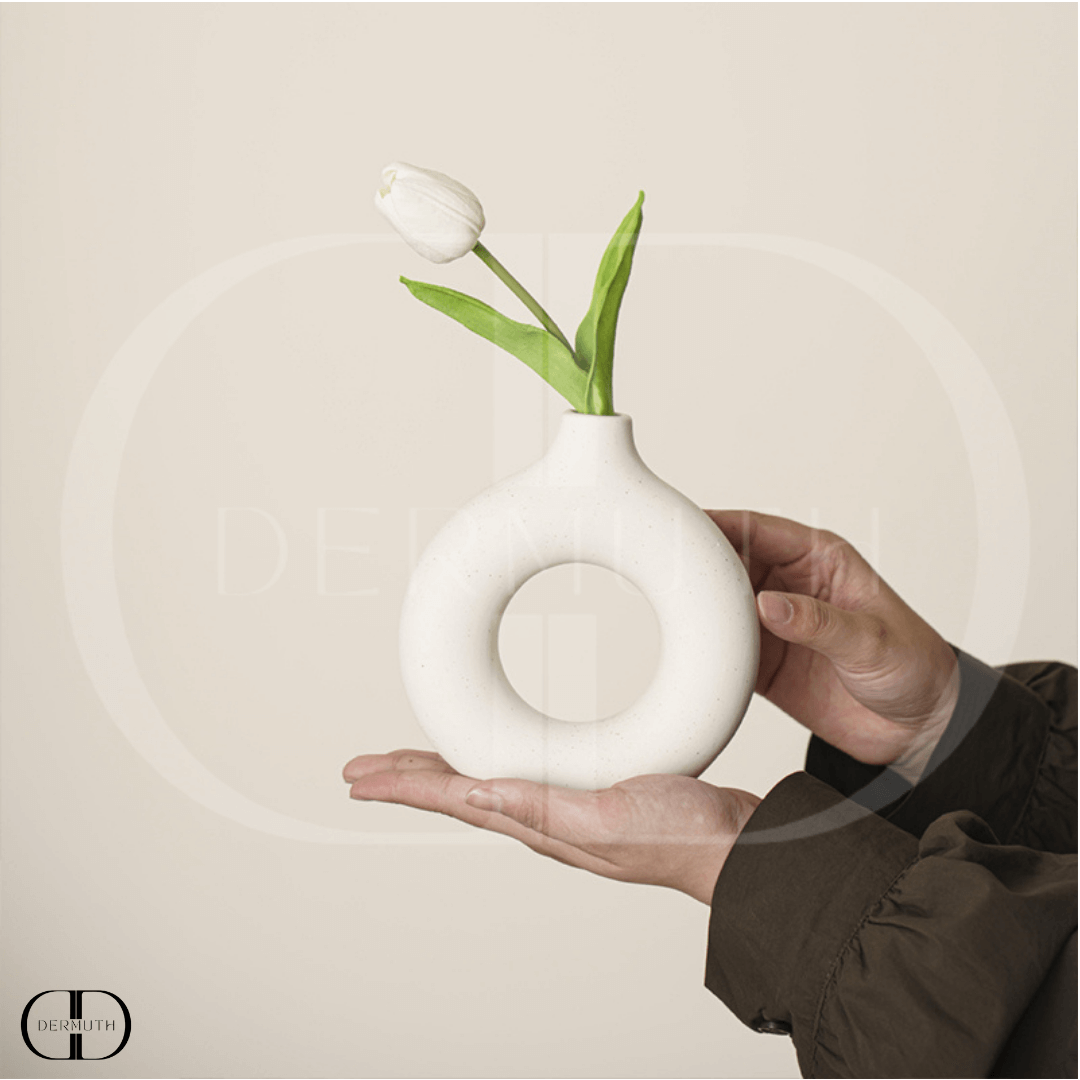 Vaso de Cerâmica Circular - Eva