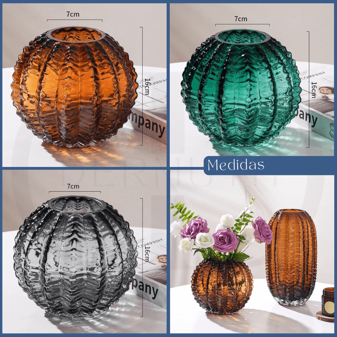 Vaso Decorativo Cristal - Modelo Cacto