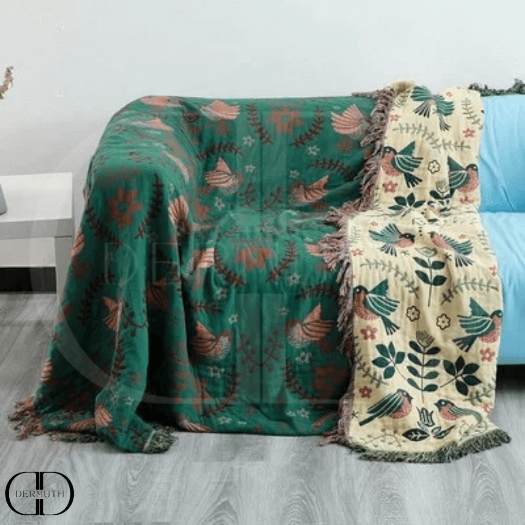 Colcha Casal de Algodão Dupla Face