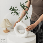 Vaso de Cerâmica Circular - Eva