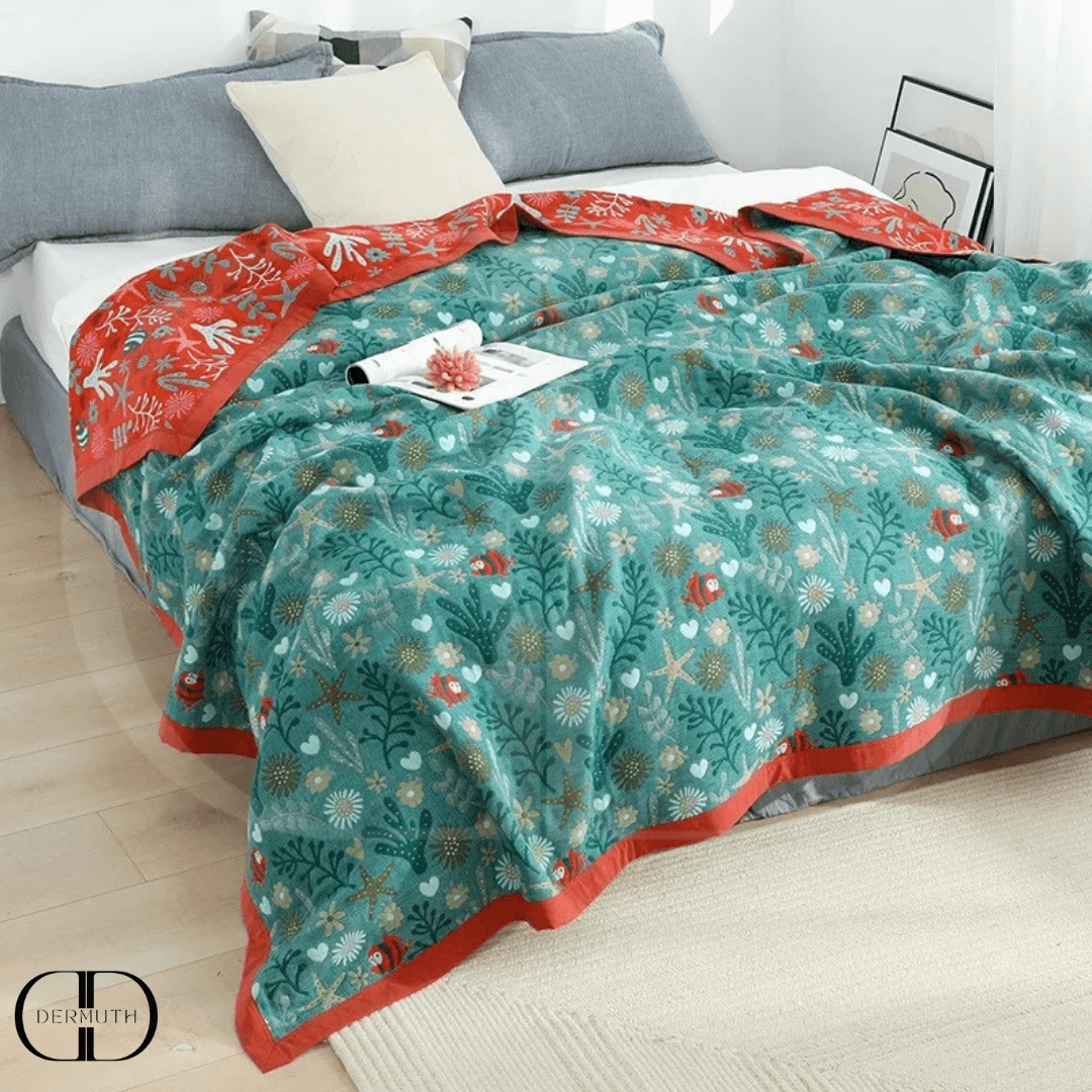 Colcha Casal de Algodão Dupla Face