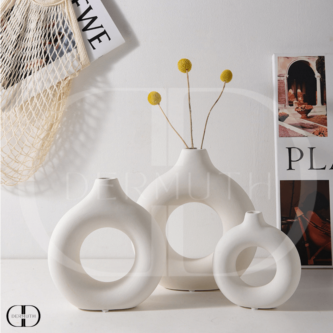 Vaso de Cerâmica Circular - Eva