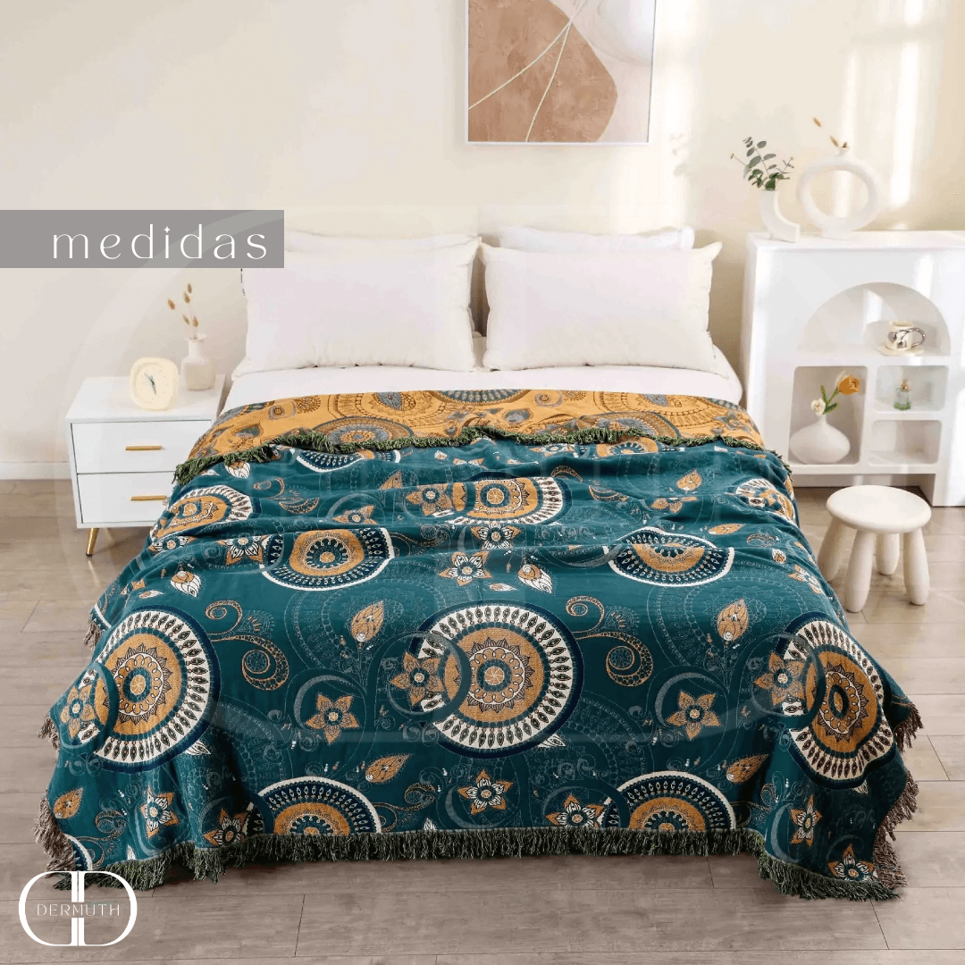 Colcha Casal de Algodão Dupla Face