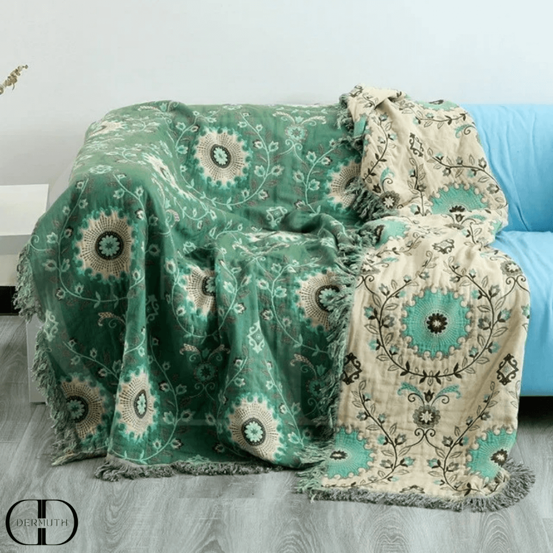 Colcha Casal de Algodão Dupla Face