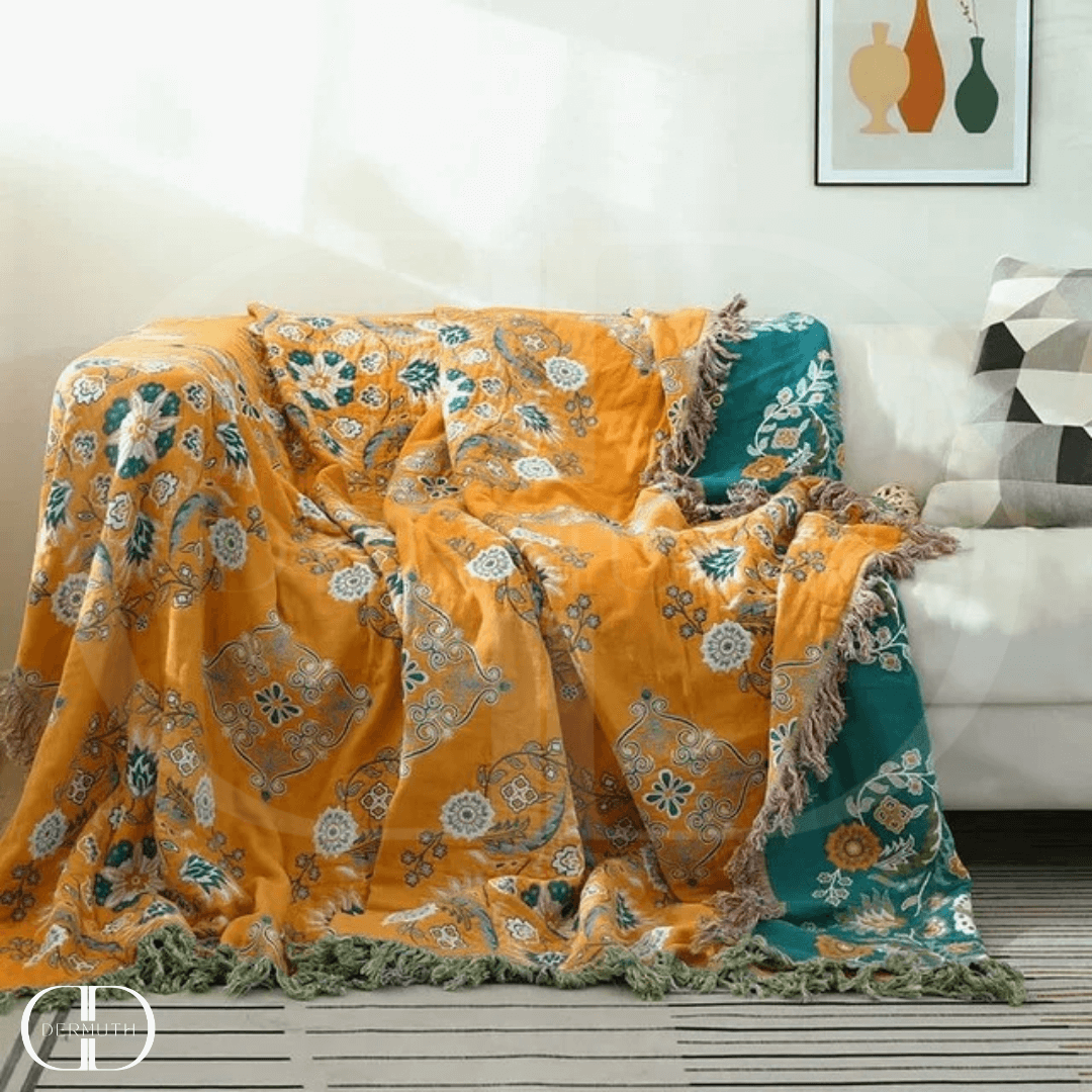 Colcha Casal de Algodão Dupla Face