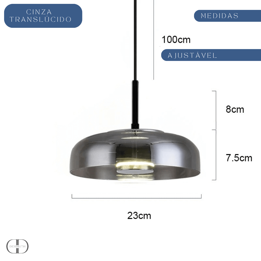 Modern Glass Dome Pendant Light – Elegant Hanging Ceiling Lamp for Kitchen, Dining & Living Room
