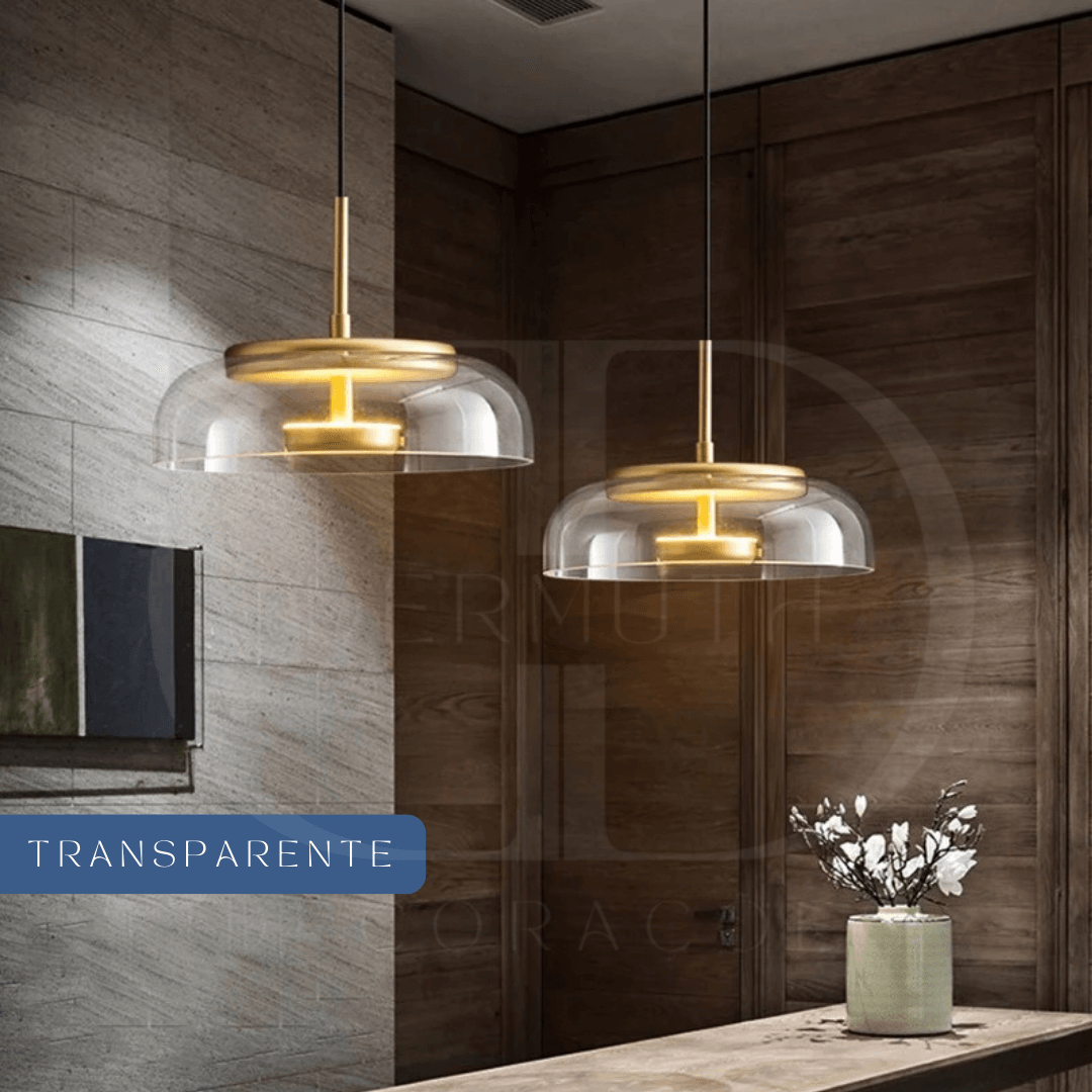 Modern Glass Dome Pendant Light – Elegant Hanging Ceiling Lamp for Kitchen, Dining & Living Room