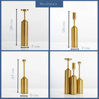 Castiçal de Metal Dourado – Roma