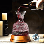 Decanter de Vinho - Cristal com Base Giratória