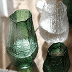 Vaso de Vidro Transparente – Design Ondulado