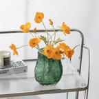 Vaso de Vidro Transparente – Design Ondulado