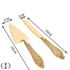 Conjunto de Faca e Espátula para Bolo