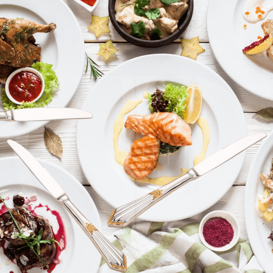 Conjunto de Talheres Luxo Dourado -  Cabo Bordado