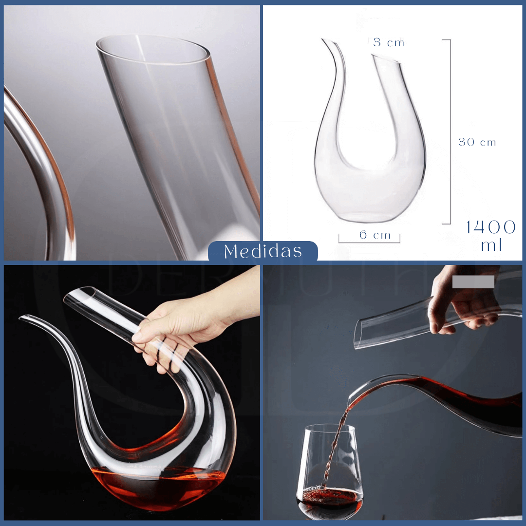 Luxury Crystal Decanter – Handcrafted, Lead-Free Glass – Elegant Whiskey & Wine Carafe
