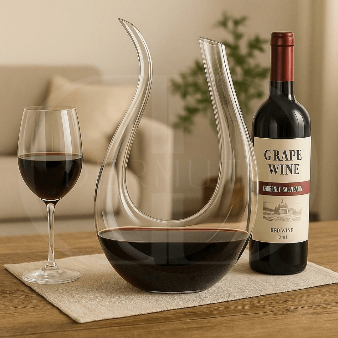 Luxury Crystal Decanter – Handcrafted, Lead-Free Glass – Elegant Whiskey & Wine Carafe