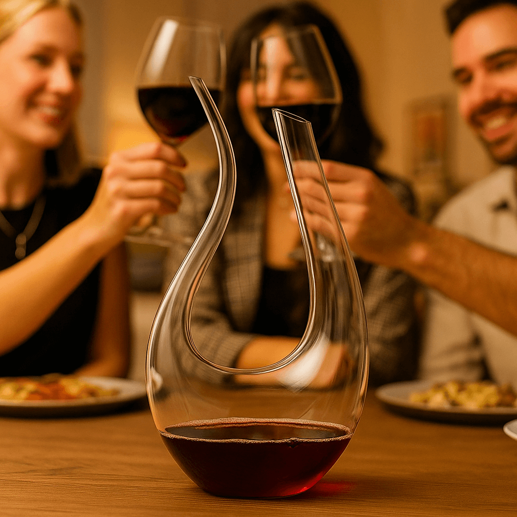 Luxury Crystal Decanter – Handcrafted, Lead-Free Glass – Elegant Whiskey & Wine Carafe