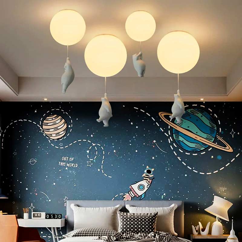 Moon Bear Chandelier Ceiling Lamp