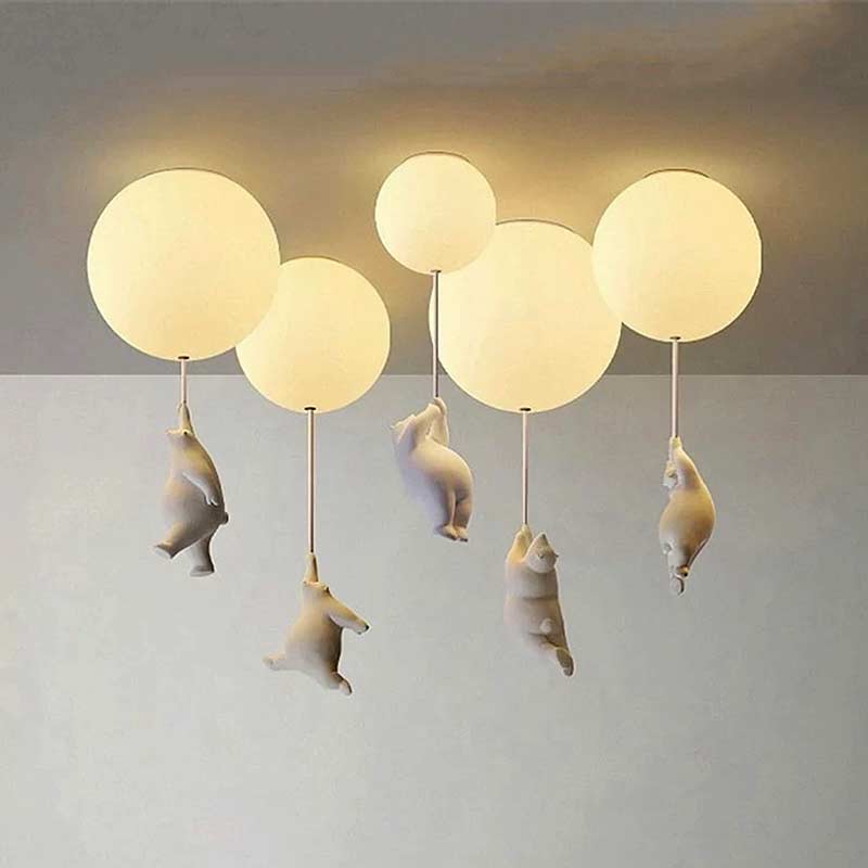 Moon Bear Chandelier Ceiling Lamp