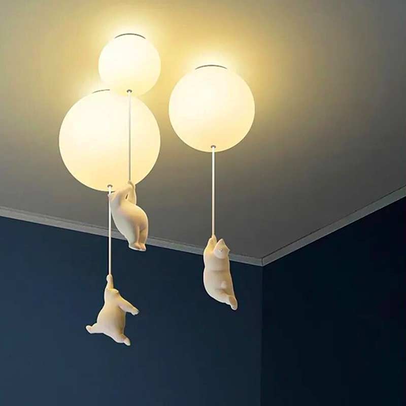 Moon Bear Chandelier Ceiling Lamp