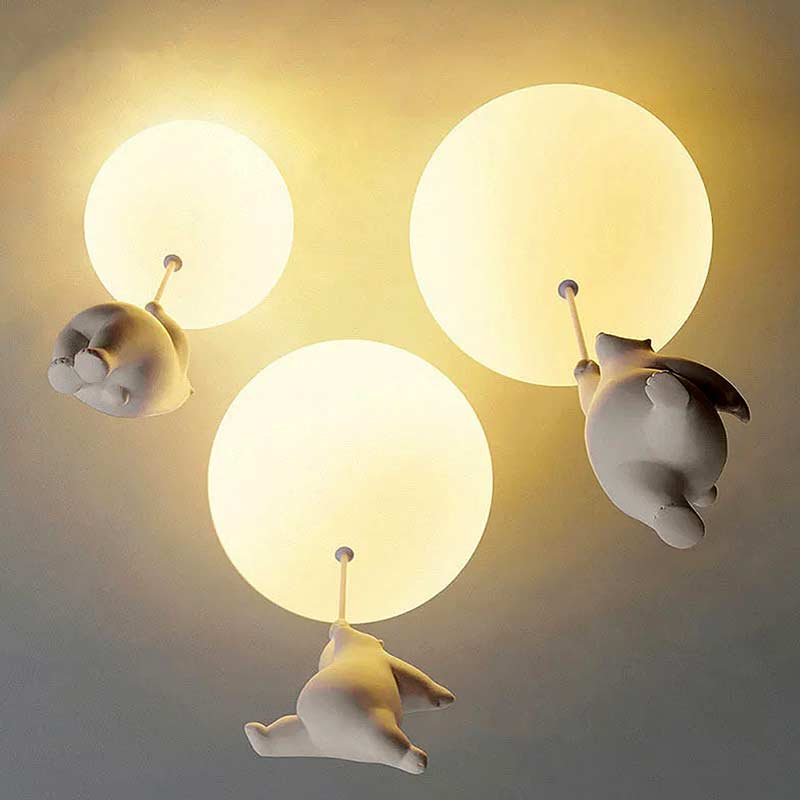 Moon Bear Chandelier Ceiling Lamp