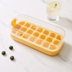 Press-Type Silicone Ice Cube Trays for Home Ice Storage and Making