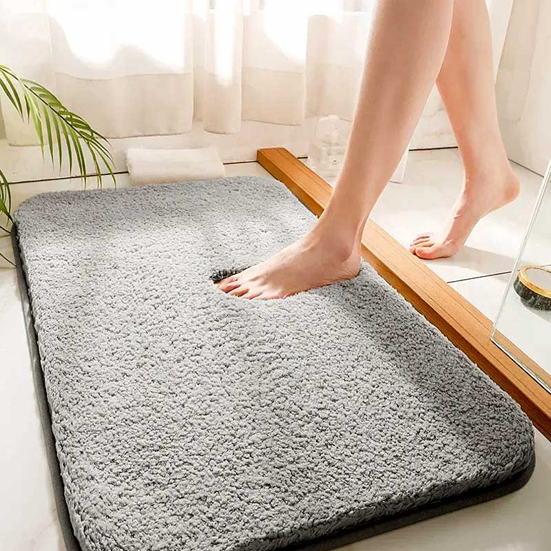 Plushy Absorbent Non-Slip Bathroom Mat