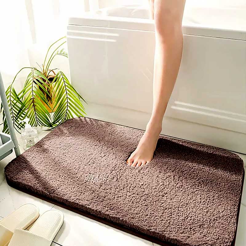 Plushy Absorbent Non-Slip Bathroom Mat