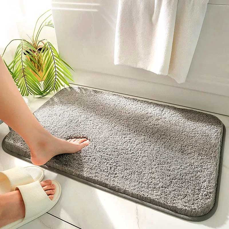 Plushy Absorbent Non-Slip Bathroom Mat