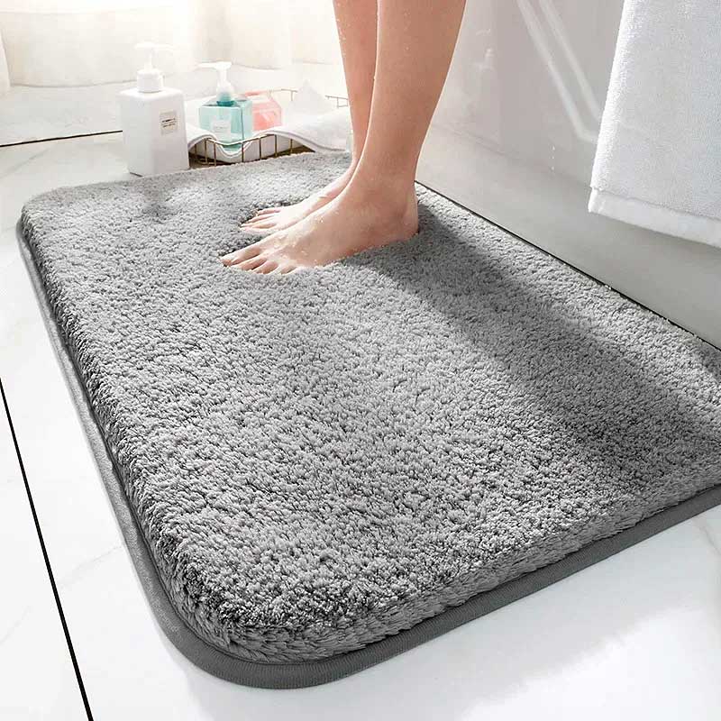 Plushy Absorbent Non-Slip Bathroom Mat