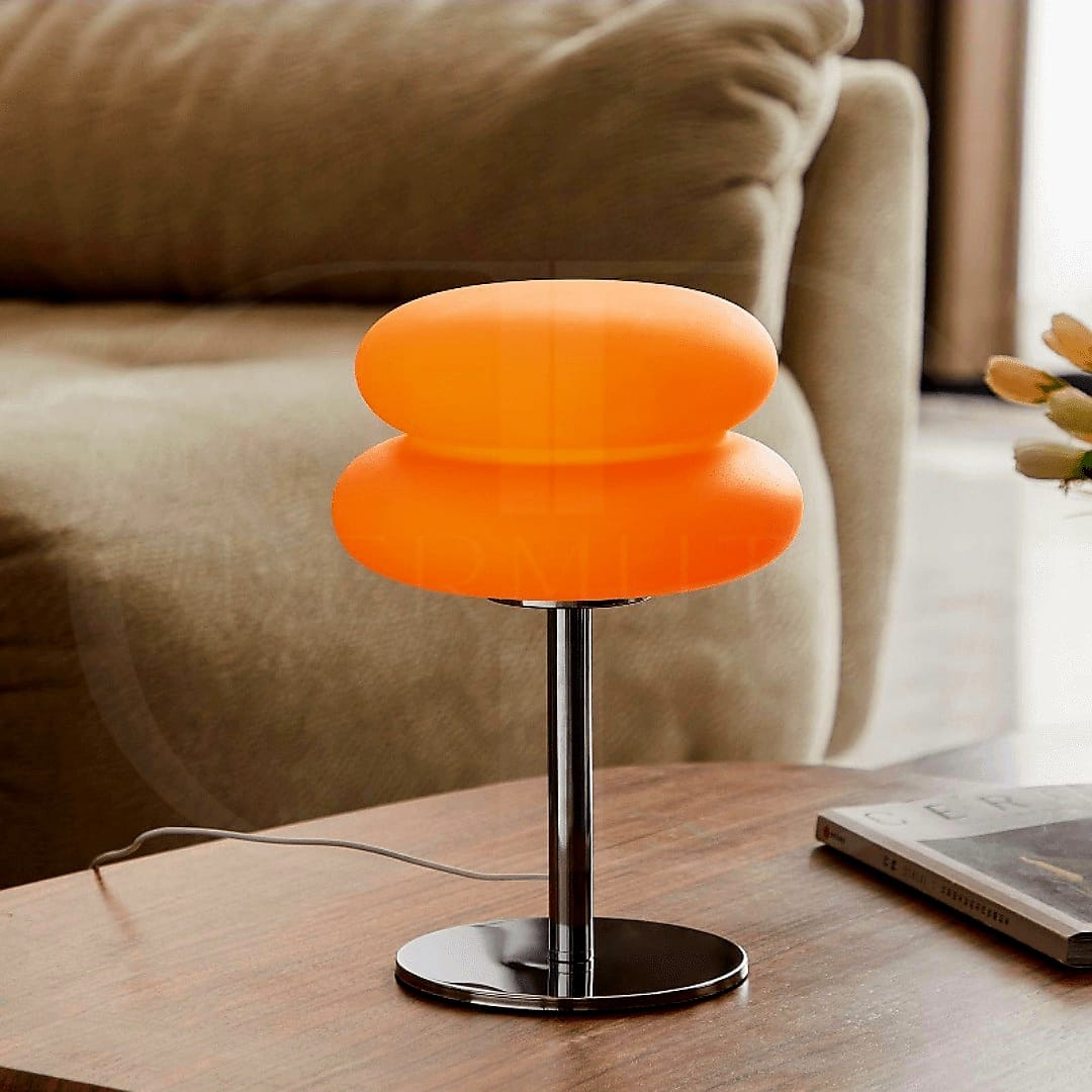 Luminária de Mesa de Vidro Macaron