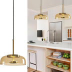 Modern Glass Dome Pendant Light – Elegant Hanging Ceiling Lamp for Kitchen, Dining & Living Room