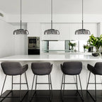 Modern Glass Dome Pendant Light – Elegant Hanging Ceiling Lamp for Kitchen, Dining & Living Room