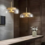 Modern Glass Dome Pendant Light – Elegant Hanging Ceiling Lamp for Kitchen, Dining & Living Room