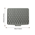 Sloped Silicone Draining Mat – Heat-Proof & Non-Slip