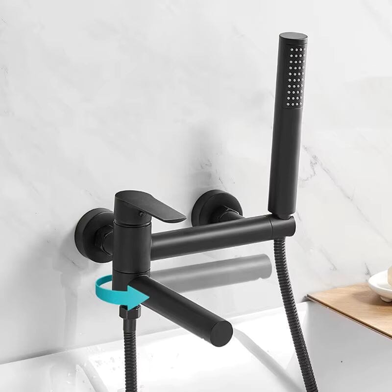 Torneira De Parede Para Banheira Monocomando Com Ducha Manual Troover