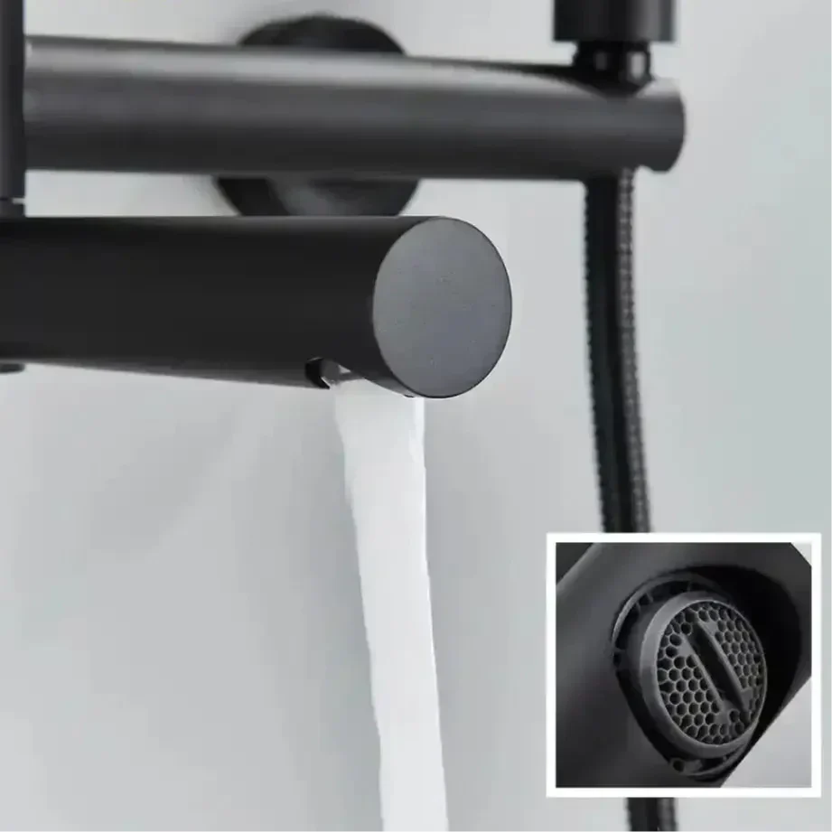 Torneira De Parede Para Banheira Monocomando Com Ducha Manual Troover