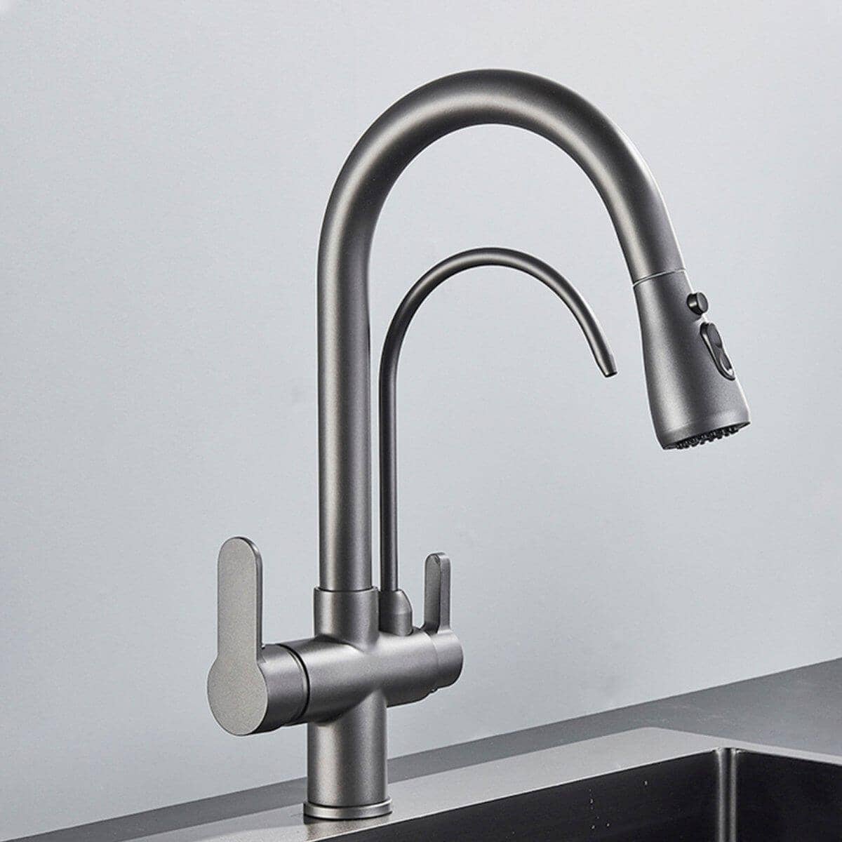 Torneira Gourmet Cozinha Com Filtro Extensiva Spray 3 Saídas Kraus