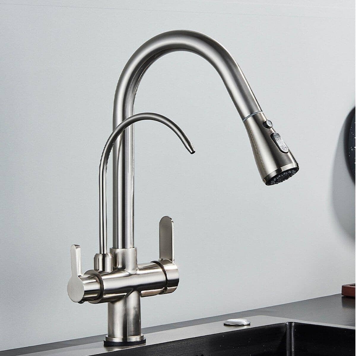 Torneira Gourmet Cozinha Com Filtro Extensiva Spray 3 Saídas Kraus