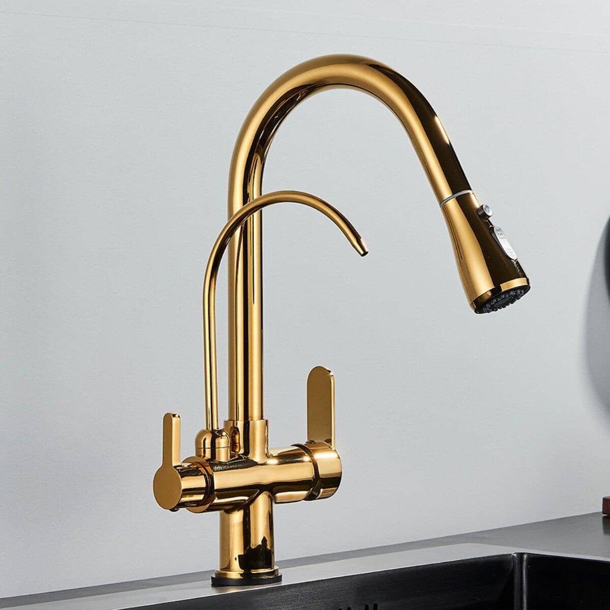 Torneira Gourmet Cozinha Com Filtro Extensiva Spray 3 Saídas Kraus