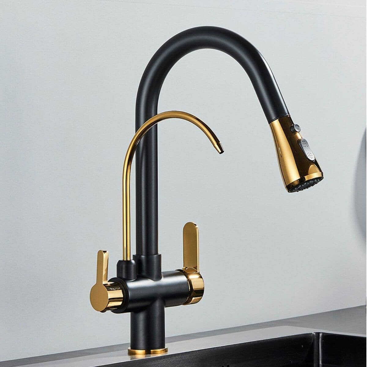 Torneira Gourmet Cozinha Com Filtro Extensiva Spray 3 Saídas Kraus