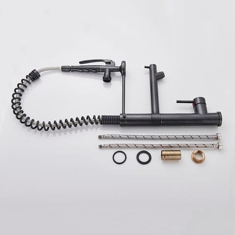 Torneira Gourmet Para Cozinha Dual Mola Spray Monocomando Bica Alta Troia