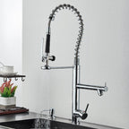 Torneira Gourmet Para Cozinha Dual Mola Spray Monocomando Bica Alta Troia