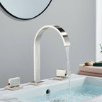 Torneira Moderna Duplo Comando Folt Lavatório 3 peças Misturador