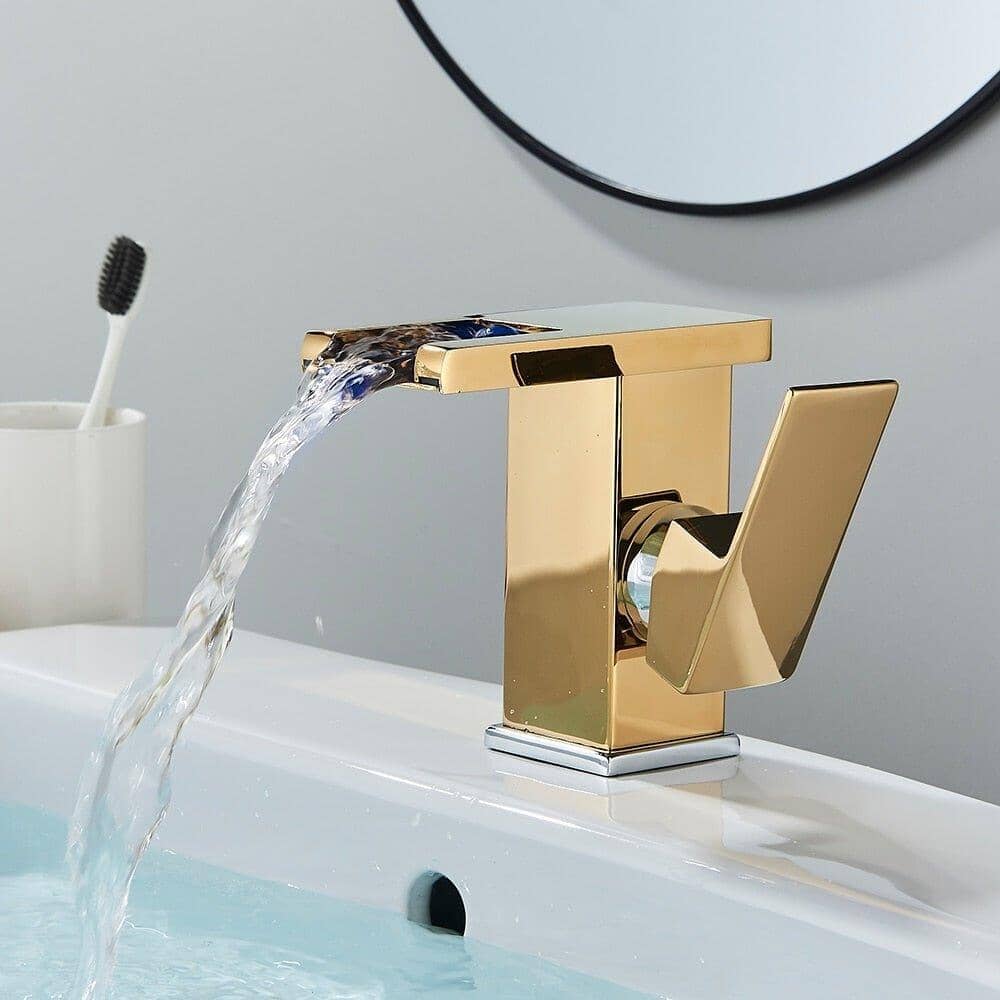 Torneira Para Banheiro Casacata LED Monocomando Trover