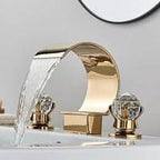 Torneira Para Banheiro Misturador Duplo Comando Cascata New York