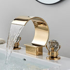 Torneira Para Banheiro Misturador Duplo Comando Cascata New York