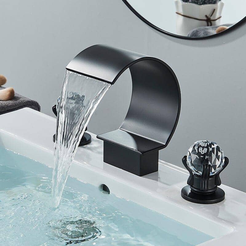 Torneira Para Banheiro Misturador Duplo Comando Cascata New York