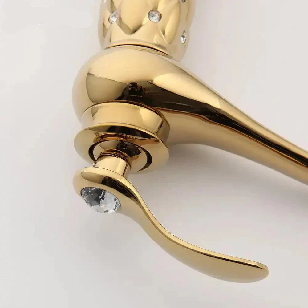 Torneira Para Banheiro Monocomando Com Cristais Siren